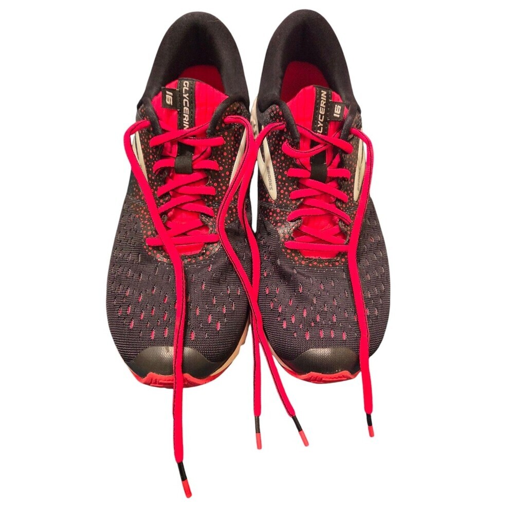 Brooks Glycerin 16 Sneakers Black Hyper Pink Shoes Womens Size 10B EUC